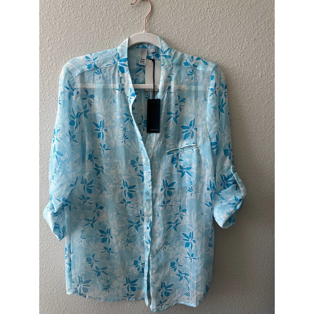 KUT JASMINE TOP IN NICCOLO-LT BLUE - Picture 2 of 15